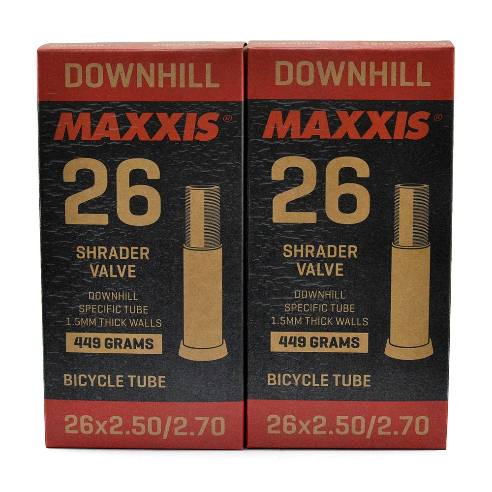 Maxxis DOWNHILL 26x2.5-2.7 Bike Inner Tube 26x2.5-2.7 Schrader AV, 2Pack, STB2035-2