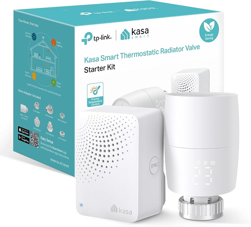 Kasa KE100 Kit - Termostato Inteligente WiFi, termostato, conexión Estable