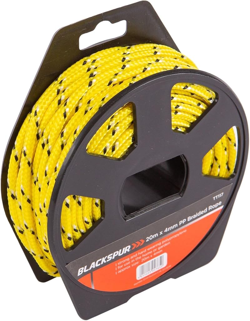 Blackspur BB-TT117 20m 4mm Braided Polypropylene Rope on Reel