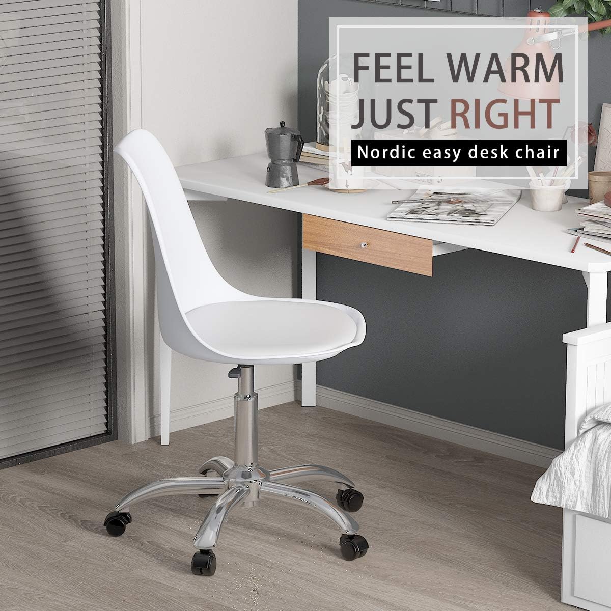 Desk Chair for Home Office Swivel Office Chair Ergonomic Plastic Chair
