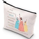 WZMPA Musical Character Cosmetic Bag Musical Lover Gift Theater Drama Zipper Pouch Bag Theater Merchandise (Always 3 People)