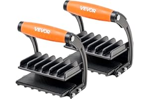 VEVOR Plywood Carrier, 200 lbs Single Clamp Capacity, 2 Pack Adjustable Drywall Carrying Tool for 0-1 Inches Thickness Boards