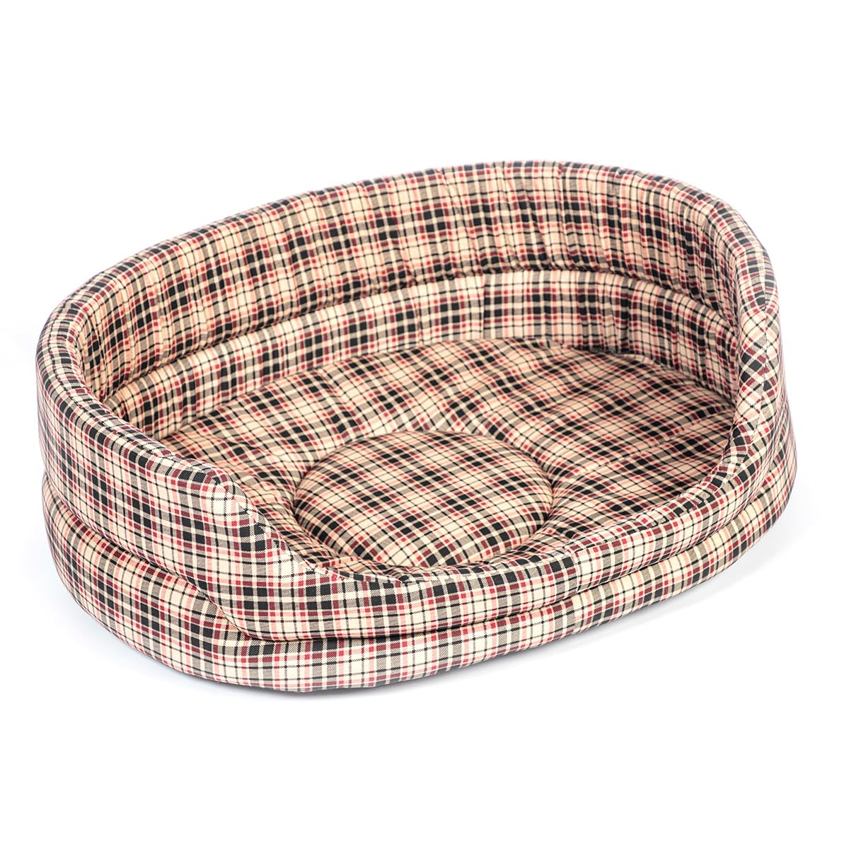 Danish Design Classic Check Cream Slumber Bed, 45 cm