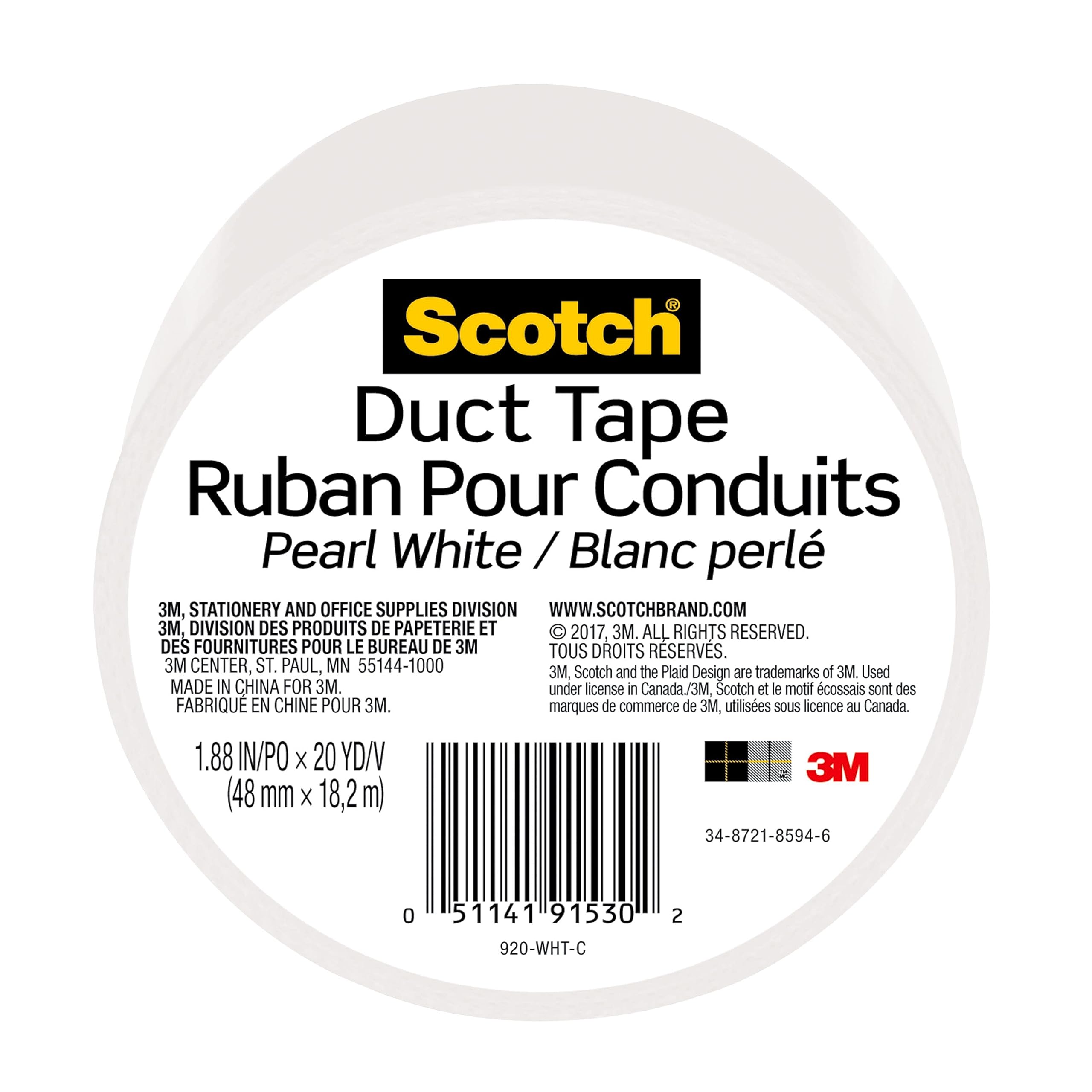 3M Scotch Solid Duct Tape, Multi-Colour, 10.16 x 10.16 x 5.08 cm