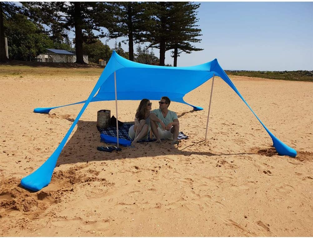 MAOJIE Tragbarer Strand Sonnenschutz Leichter, langlebiger Strandschirm