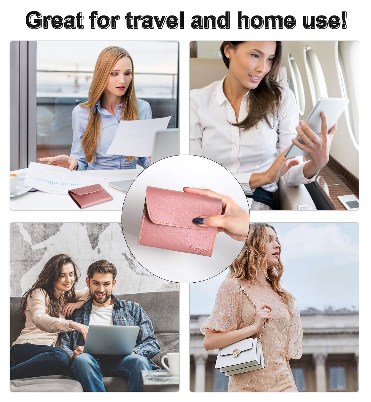 Leipple Manicure Set Professional Nail Clipper Kit Pedicure Kit - 16 pcs Stainless Steel Grooming Kit - Nail Care Tools with Luxurious Leather Travel Case (Pink) : Beauty