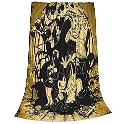 Cartoon Bendy Blanket Super Soft Flannel Throw