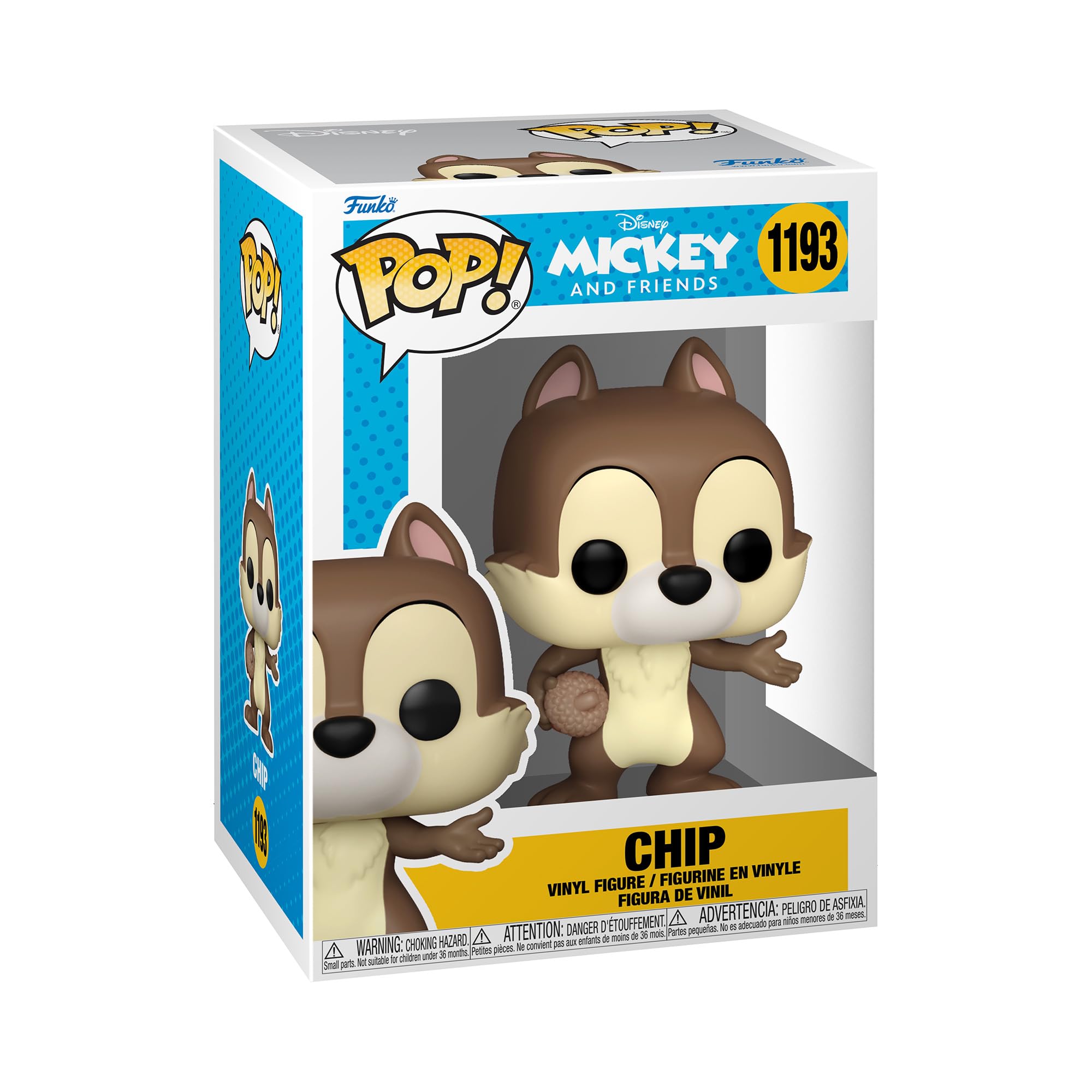 Funko Pop! Disney: Classics - Chip - Collectable Vinyl Figure - Gift Idea - Official Merchandise - Toys for Kids & Adults - Movies Fans - Model Figure for Collectors and Display
