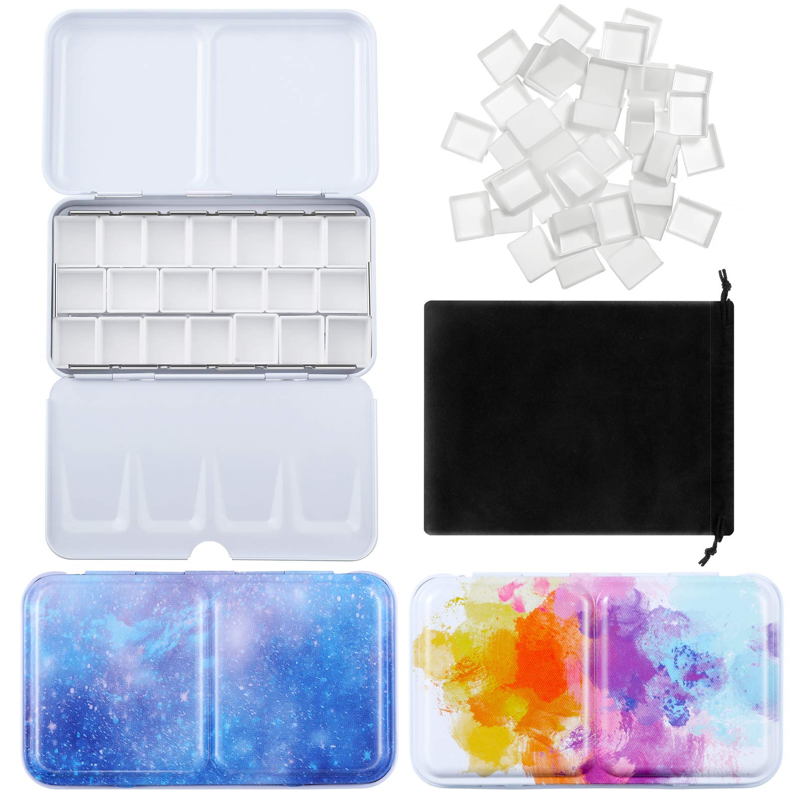 Mua 53 Pieces Watercolor Paint Palette and Half Pans Set, Watercolor ...
