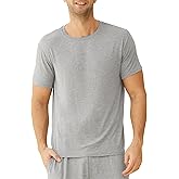 Latuza Men's Viscose Crew Neck Short Sleeves Pajama Sleep Shirt