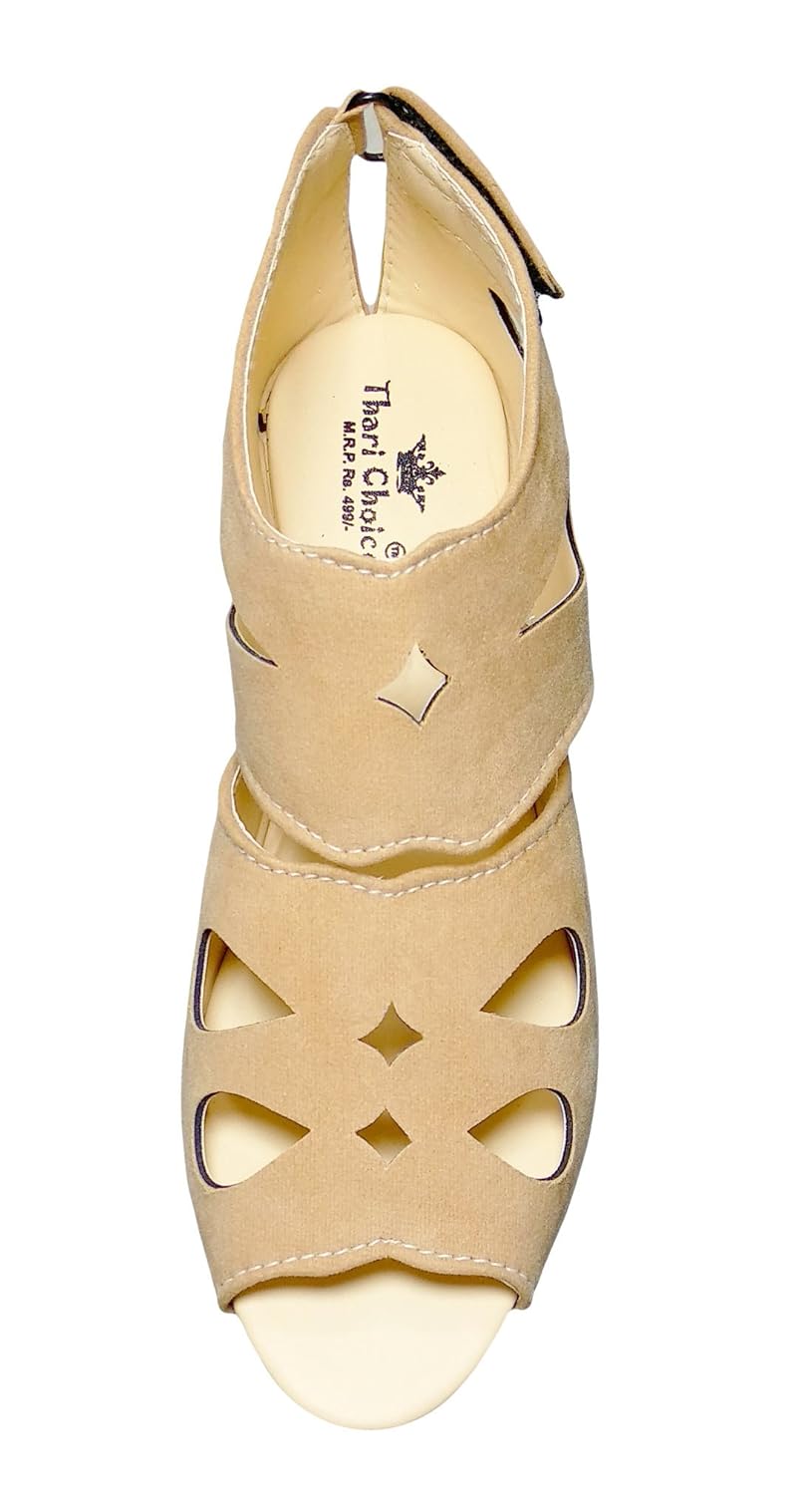 thari choice womens and girls stylish casual wedges heel sandal