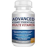 Advanced Kidney Essentials Multivitamin. Kidney Support Supplement for Complete Kidney Health. Kidney Health Supplement with Renal Vitamins 30 Caps