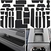 LOCOY Center Console Liner for Toyota Tundra Accessories 2022 2023 2024 2025 2026 Cup Holder Mat, Door Slot Pad, Coaster Trim