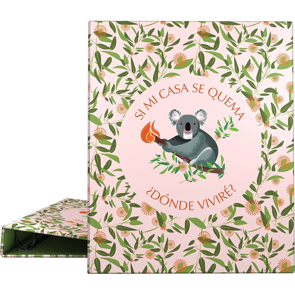 Grafoplás 88142629 A4 Ring Binder, 4 Mixed Rings, 25 mm, Wise Planet Collection, Koala