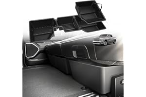 VaultsOnWheels Under Seat Storage Box for Dodge Ram 1500 2025 2019-2024 Crew Cab Accessories Custom Fit Detachable Rear Underseat Organizer (No for Classic and Trim w/o Factory Under-seat Storage)