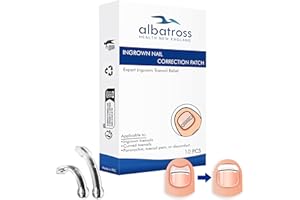 ALBATROSS HEALTH NEW ENGLAND Ingrown Toenail Removal Kit, Toenail Straightener and Brace for Ingrown Nails, At-Home Ingrown Nail Treatment Kit for Quick Pain Relief and Nail Correction, FSA or HSA Eligible Items