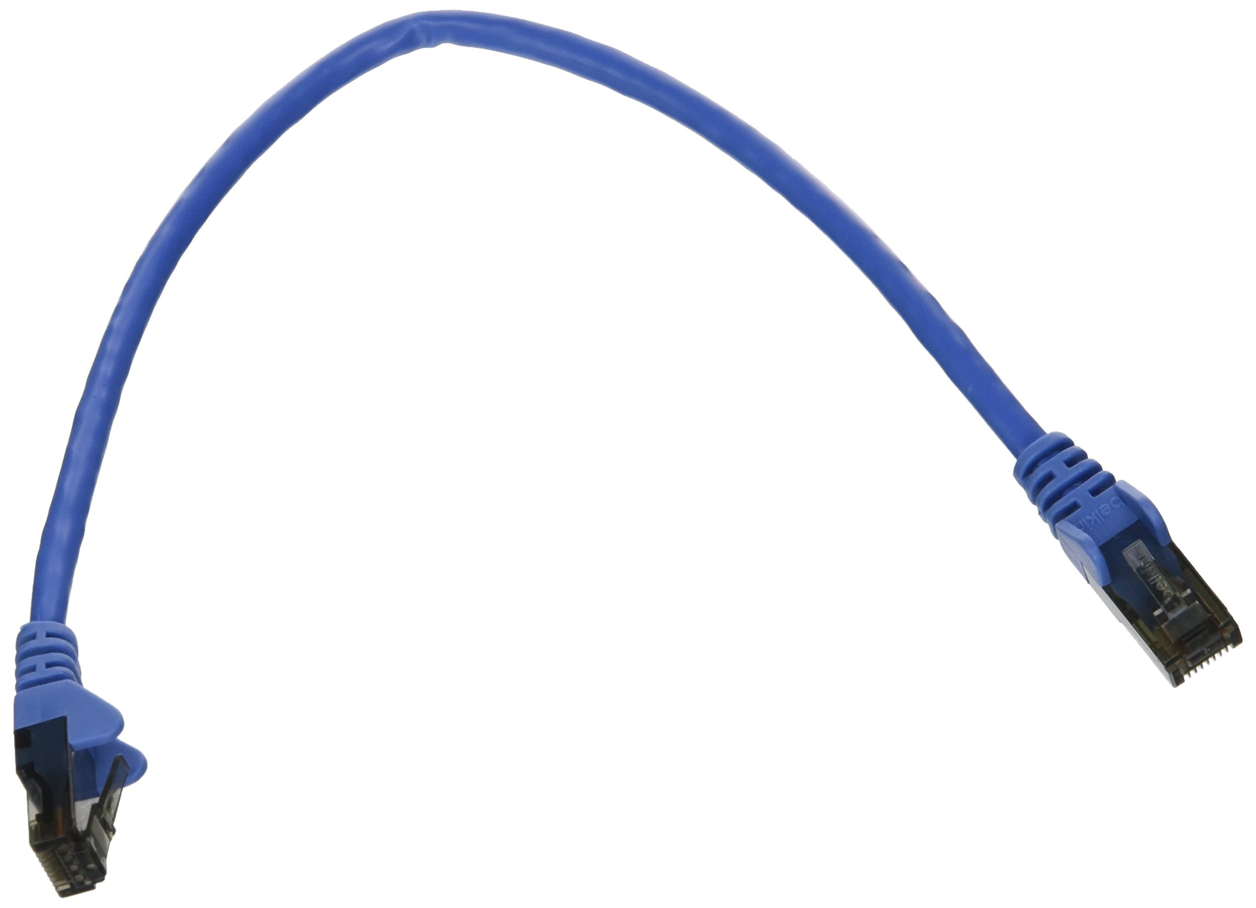 Belkin Cat6 Snagless Patch Cable 1 ft. Blue 0.3 m Blue networking cable – networking cables (0.3 m, RJ-45, RJ-45, Blue)