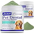 Teeth Cleaning Powder for Dogs Cats, Dog Plaque & Tartar Remover, Dental Care Ideal for Dogs Mouth Gum Health, Natural Breath