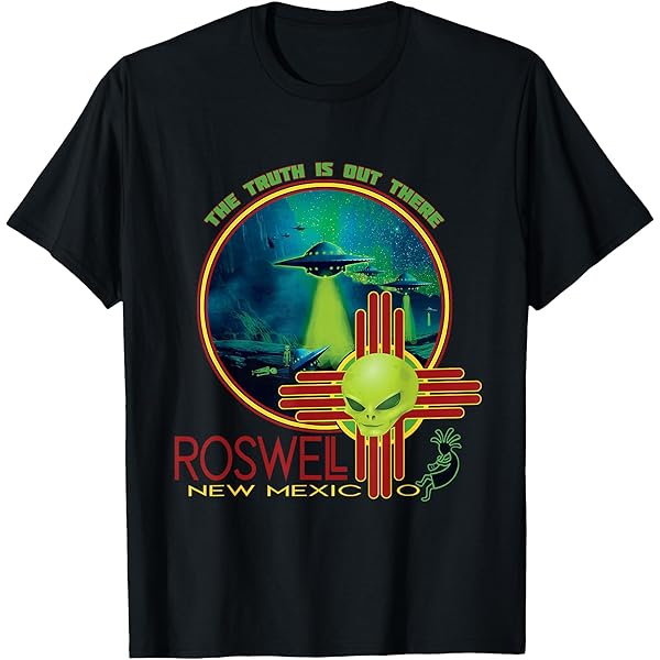 SHiRTCiTY. Maglietta Da Uomo Con Stampa Roswell New Mexico - Foto 4