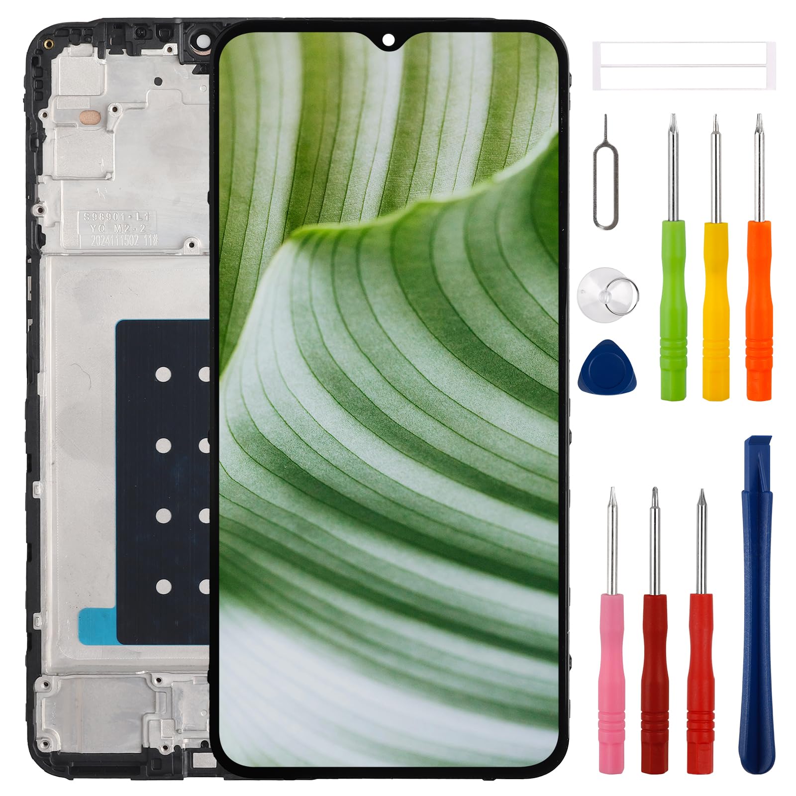 Photo 1 of [with Frame][US Version] SWARK New TFT LCD Display for Galaxy A16 5G SM-A166P with Upgraded Repair Tools Kit-NO Fingerprint Function (Not for 4G)