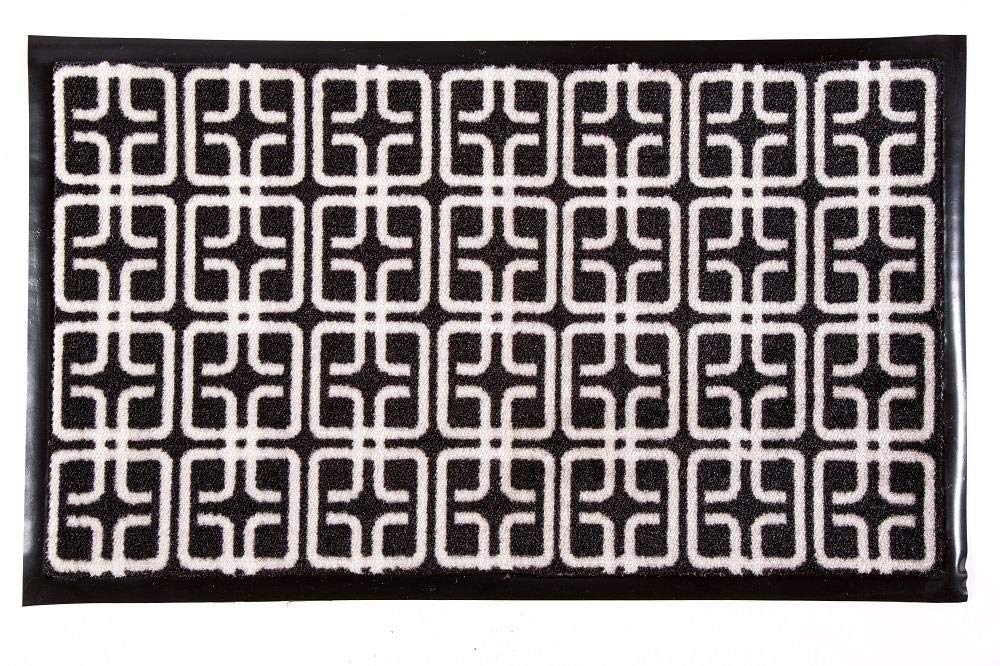 Decorative Coir Entrance Door Mat Square patterns 75 cm x 45 cm
