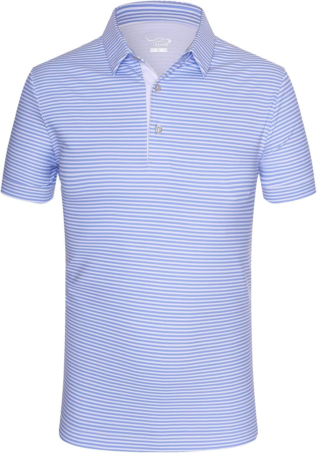EAGEGOF Regular Fit Men's Shirt Stretch Tech Performance Golf Polo Shirt Short Sleeve: Clothing