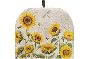 ZUXONGSY Sunflower Tea Cozy for Teapot Insulated Dragonfly Tea Cosy for Teapot Butterfly Tea Cozies Kettle Quilt Table Hotel Tea Party Restaurant