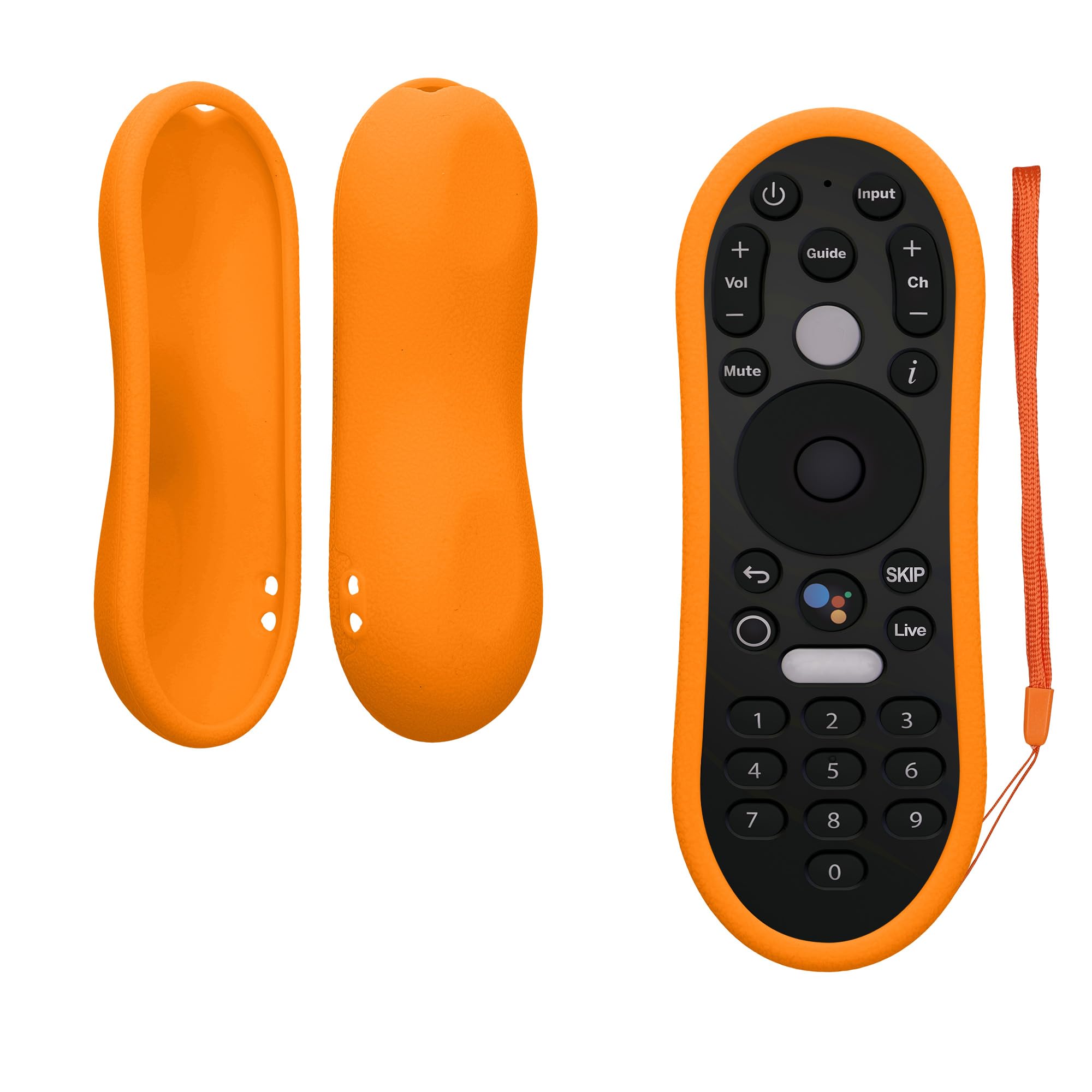 kwmobile Case Compatible with TiVo Stream 4K Case - Soft Silicone Cover for Remote Control - Orange