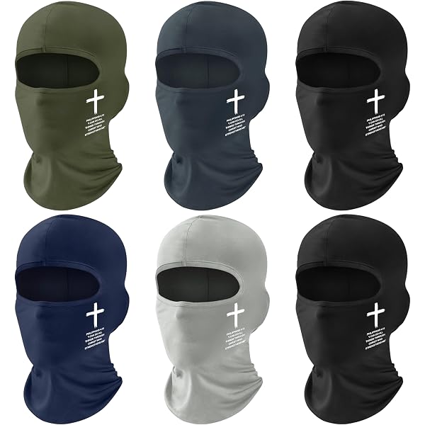Amazon.com: Tsangbaby Punk Cross Ski Mask Knitted 3 Hole Balaclava