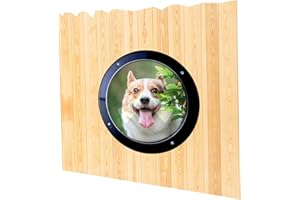 Dog Fence Window, Pet Peek Porthole Window Acrylic Dome Clear View for Fence Door Gate