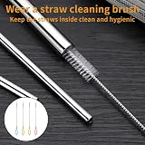 Siqian Water Bottle Straw Cleaning Brush 4Pcs 20cm 304 Stainless Steel view 6