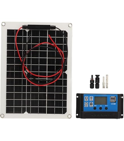 Panneau Solaire 5W 18V - Silicium Polycristallin, Chargeur Pour Batterie 12V
