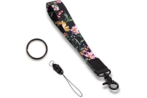 KAMT Key Phone Wristlet Strap, Hand Wrist Key Chain Lanyard with Ring, Cool Women Wrist Strap for Car Key, ID Badge, Wallet