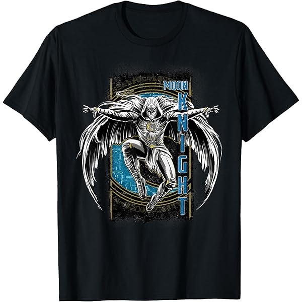 Amazon.com: Marvel Moon Knight Ancient Glyphs T-Shirt : Clothing