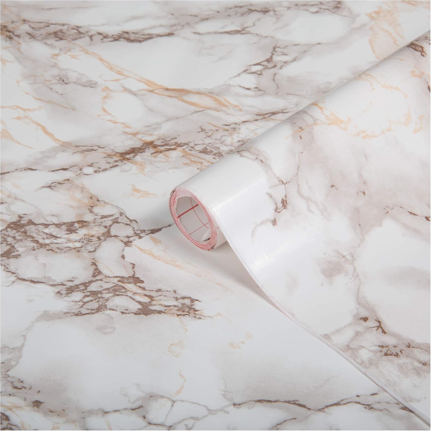d-c-fix vinyl wrap Cortes brown marble effect 67,5 cm x 2 m, sticky back plastic roll for furniture kitchen & cupboards