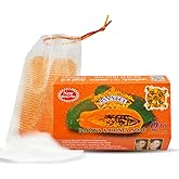 ASANTEE PAPAYA &amp; HONEY SOAP Bars with Vitamin C,E and Q10 Skin Cleansing 4.40 Oz (Pack of 1)