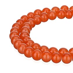 RUBYCA 1 Strand 6MM Jade Imitation Round Painted