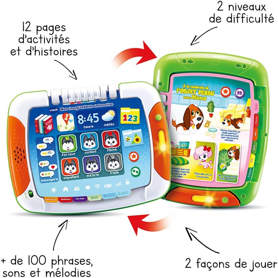 VTech - My Imagi'tablet Interactive - Baby Tablet, Interactive Toy/Toy 2-5 Years - French Version - Image 3