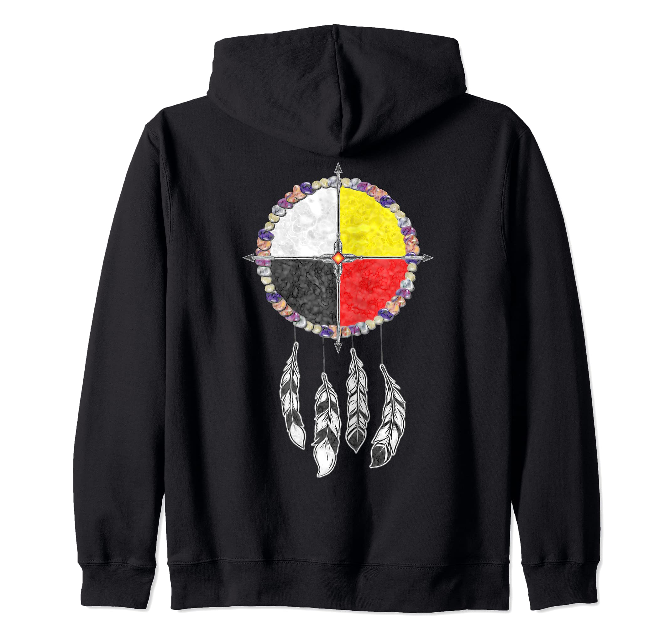 Native Americans - Medicine Wheel Dreamcatcher 1 Zip Hoodie
