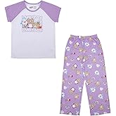Bioworld LankyBox Favorite Characters Youth Girl Raglan Tee & Sleep Pajama Pants Set