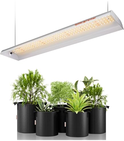 SPIDER FARMER 植物育成 LED ライト XLG-240-H-AB Amazon.com : Spider Farmer Glow80 LED Grow Lights, 3.6ft Sunlike