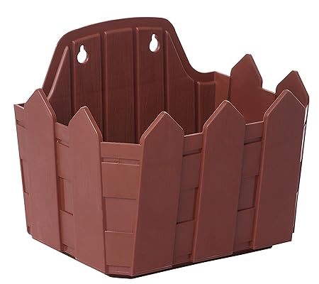 AASHU Wall Hanging Pot Set (size-21X15X12 cm) Colour - Brown-Pack of 3