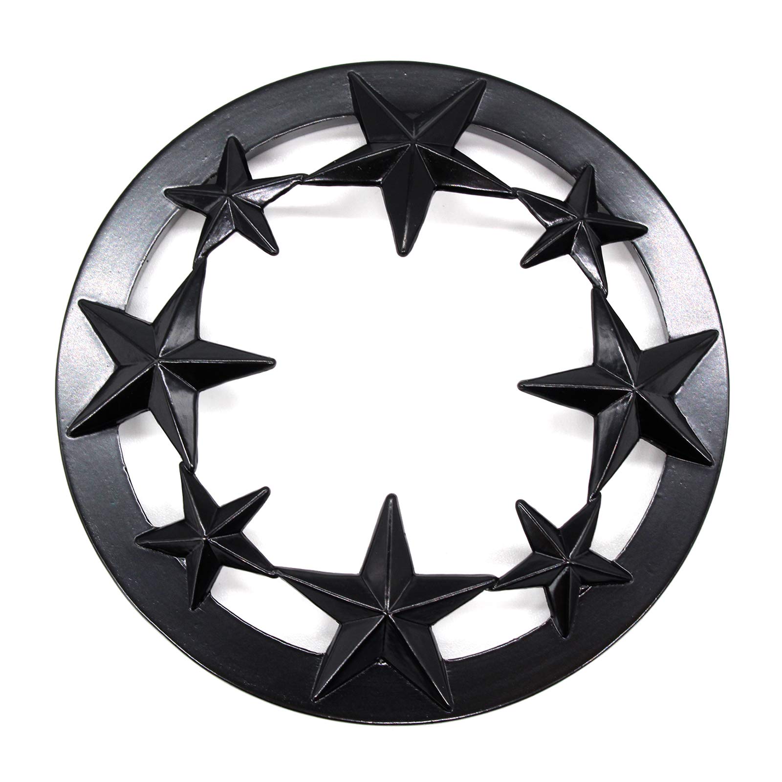 Hion Scented Candle Topper Illuma Lid Jars Cover Shade Sleeves, Help Burn More Evenly, Candle Accessories Decorations Increases Atmosphere Party Gifts for Women(Star Black)