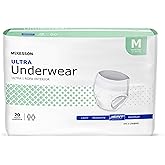 McKesson Ultra Adult Incontinence Underwear, [80 Count], Heavy Absorbency, Medium, 32-44 in. Unisex Bladder Leak Protection, Pull-On Style with Tear-Away Sides, Postpartum and Incontinence Support