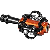 Funn Tactic Clip-in MTB Pedals, Light Weight, XC and Gravel Use | forged AL6061, double-sided SPD, adjustable tension, CrMo axle, 18mm profile, 52mm Q-factor, includes cleats