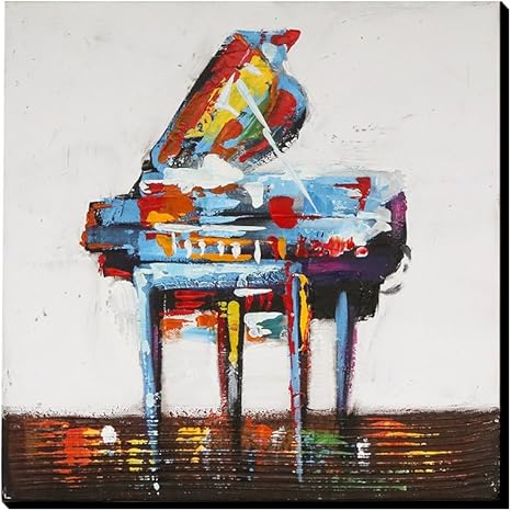 Amazon Co Jp Asmork 100 手書きアートポスター 絵画 楽器 インテリアパネル 壁掛け 30 30cm 1 ホーム キッチン