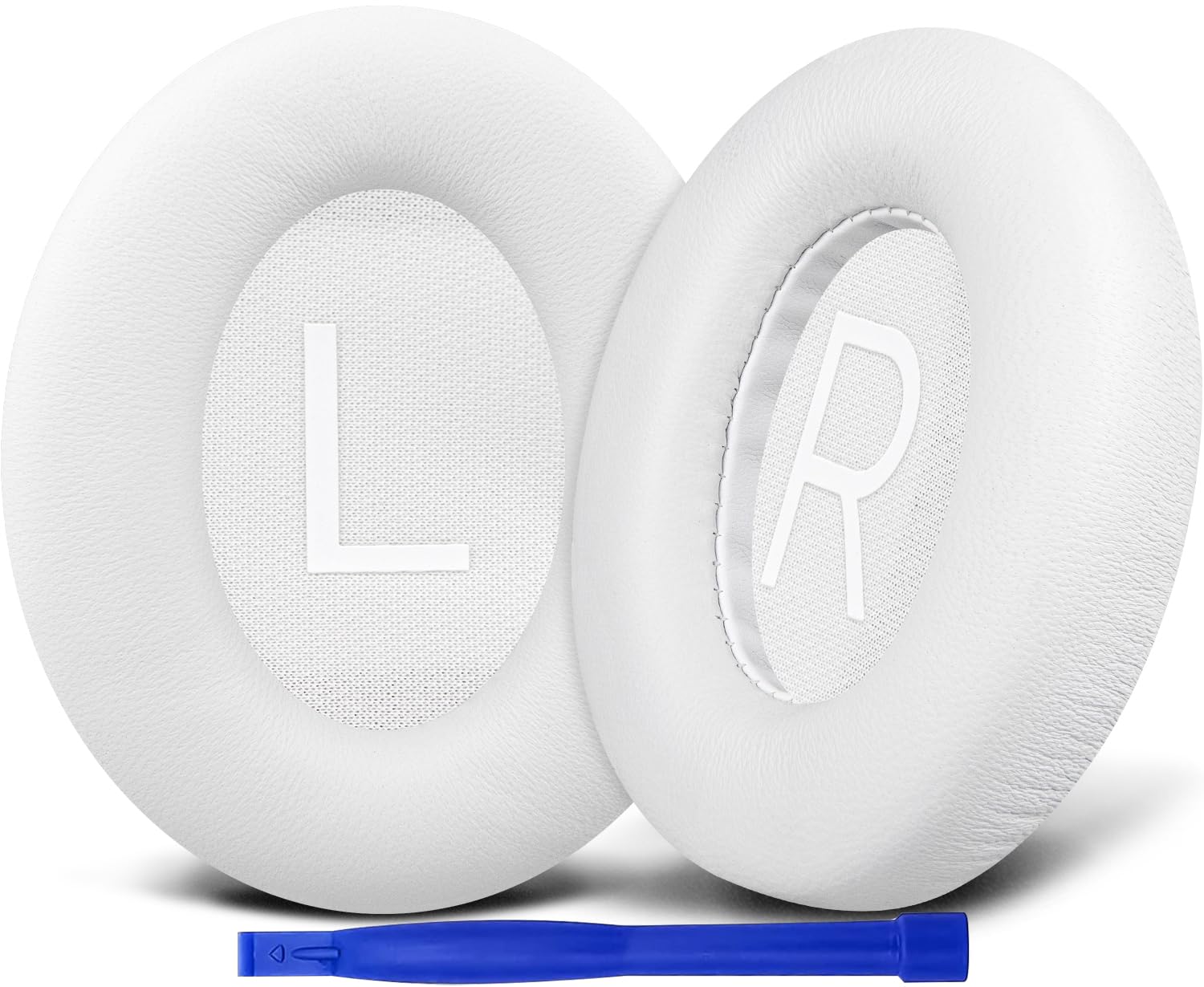 SOULWIT Lambskin Replacement Earpads for Bose 700 (NC700) Wireless Headphones, Ear Pads Cushions with High-Density Noise Cancelling Foam, Added Thickness - White