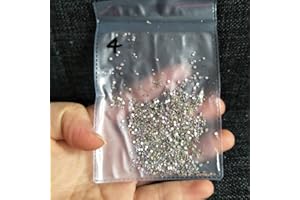 QUEENME Sparkling 2880pcs SS4 1.5mm Nail Crystals Beads AB Nail Art Rhinestones Round Flatback Glass Gems Stones Diamonds Accessories for Nails Decoration Crafts Eye Makeup Clothes Shoes(2880pcs SS4)