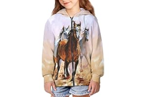 DISNIMO Kids Girls Full Zip Hoodie Sweatshirt Jacket Long Sleeve Casual Coat Top 6-16 Years