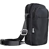 rfid blocking crossbody bags for men travel family travel security passport holder multiple passport wallet for 6 anti theft bag with airtag slot flight pouch for women waterproof shoulder bag